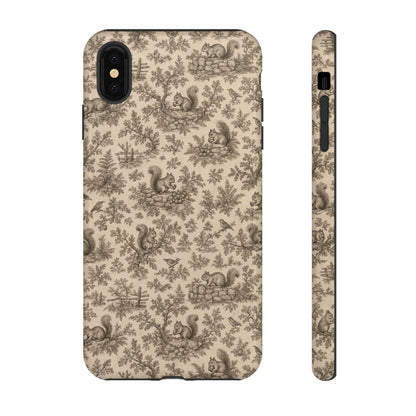 Squirrel Toile Tough Case