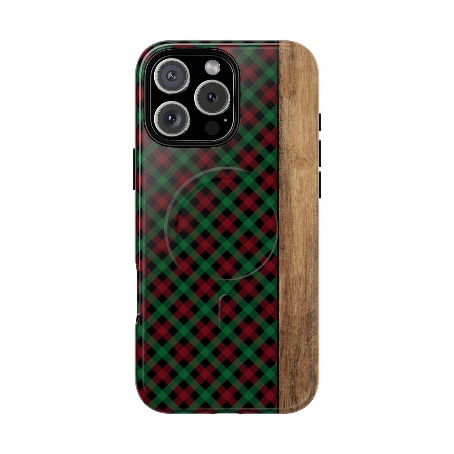 Red Green Plaid Magnetic Case
