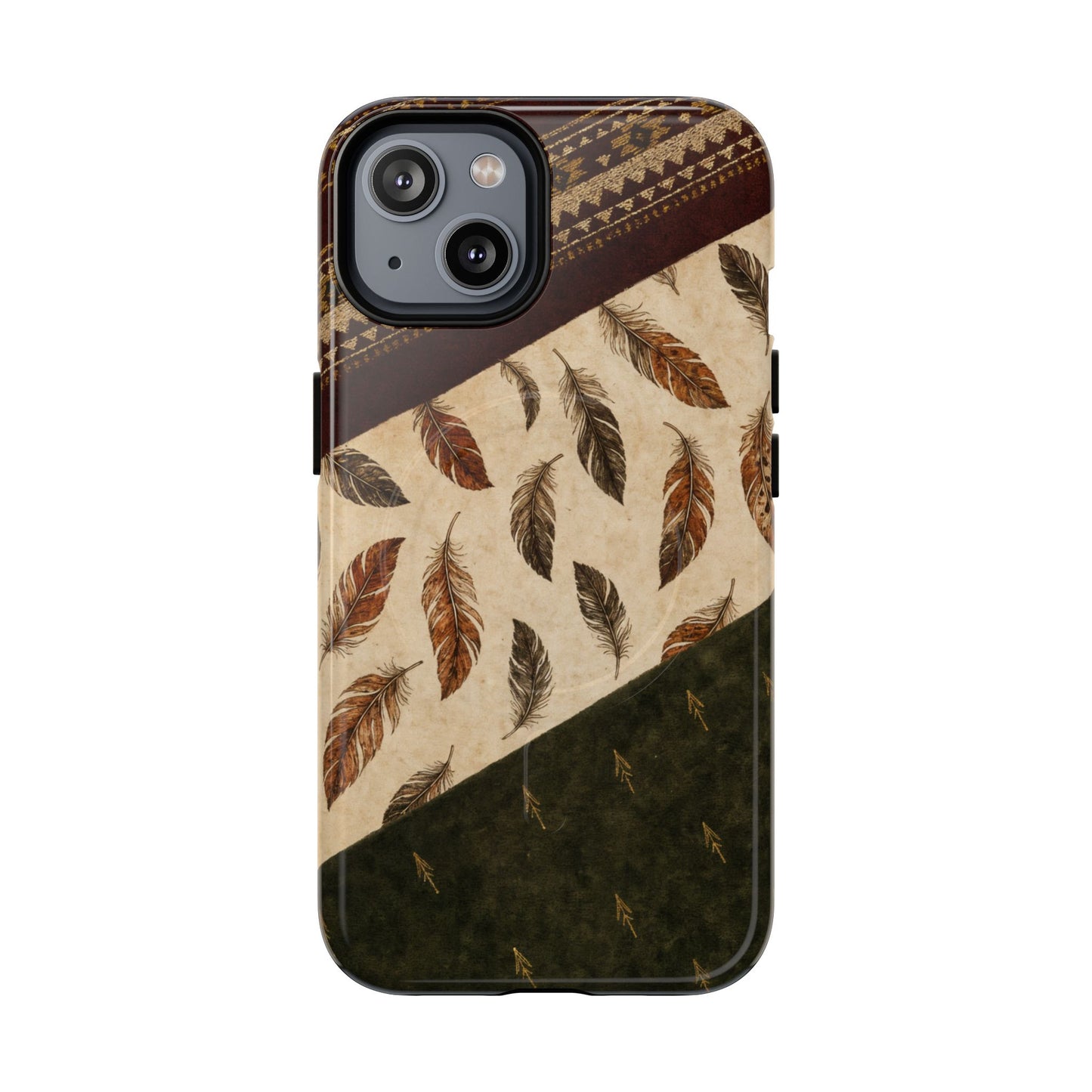 Feather Aztec Swaths Magnetic Case