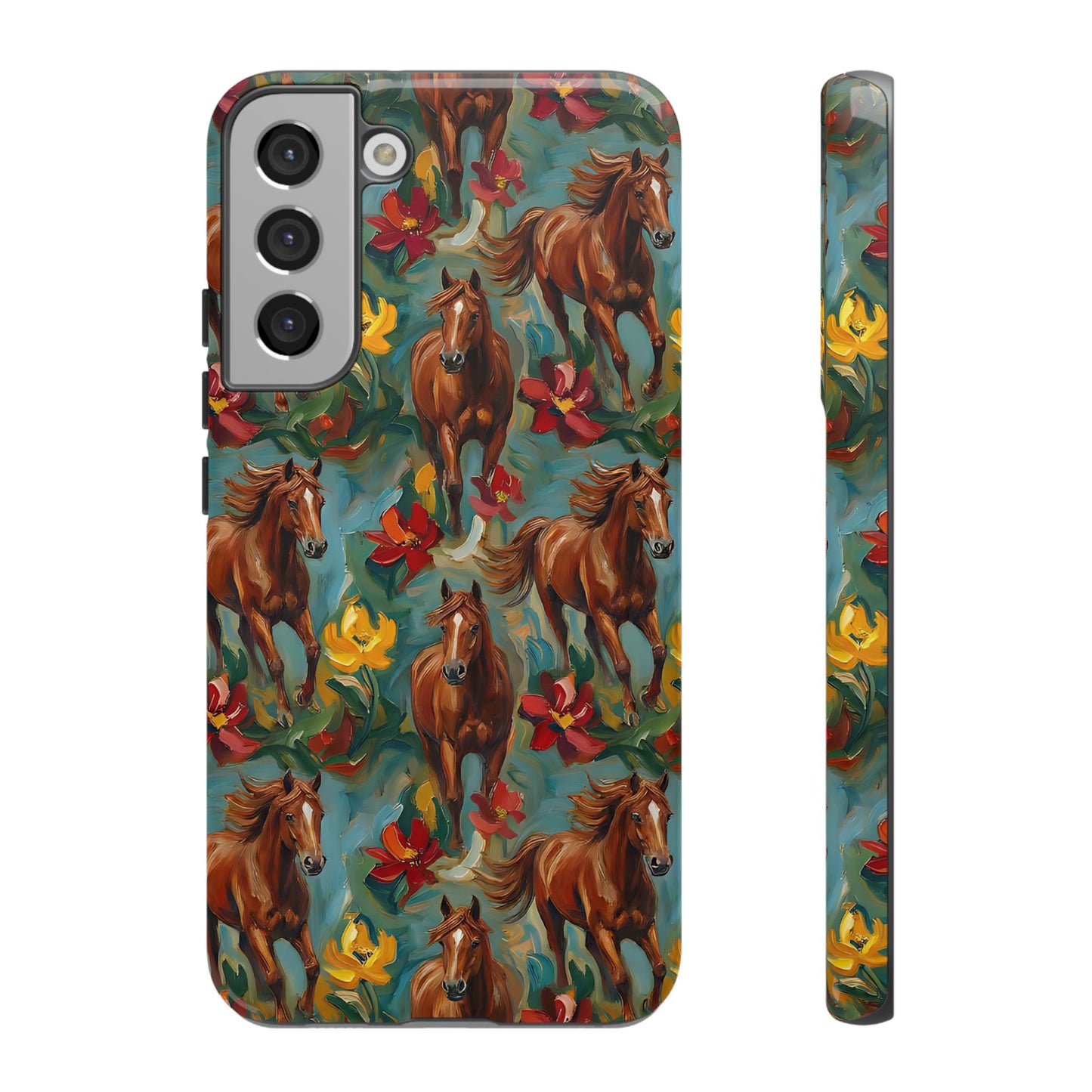 Oil Painted Horses Tough Case