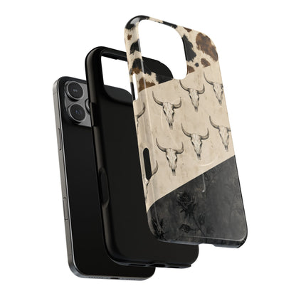 Bull Skull Rose Magnetic Case