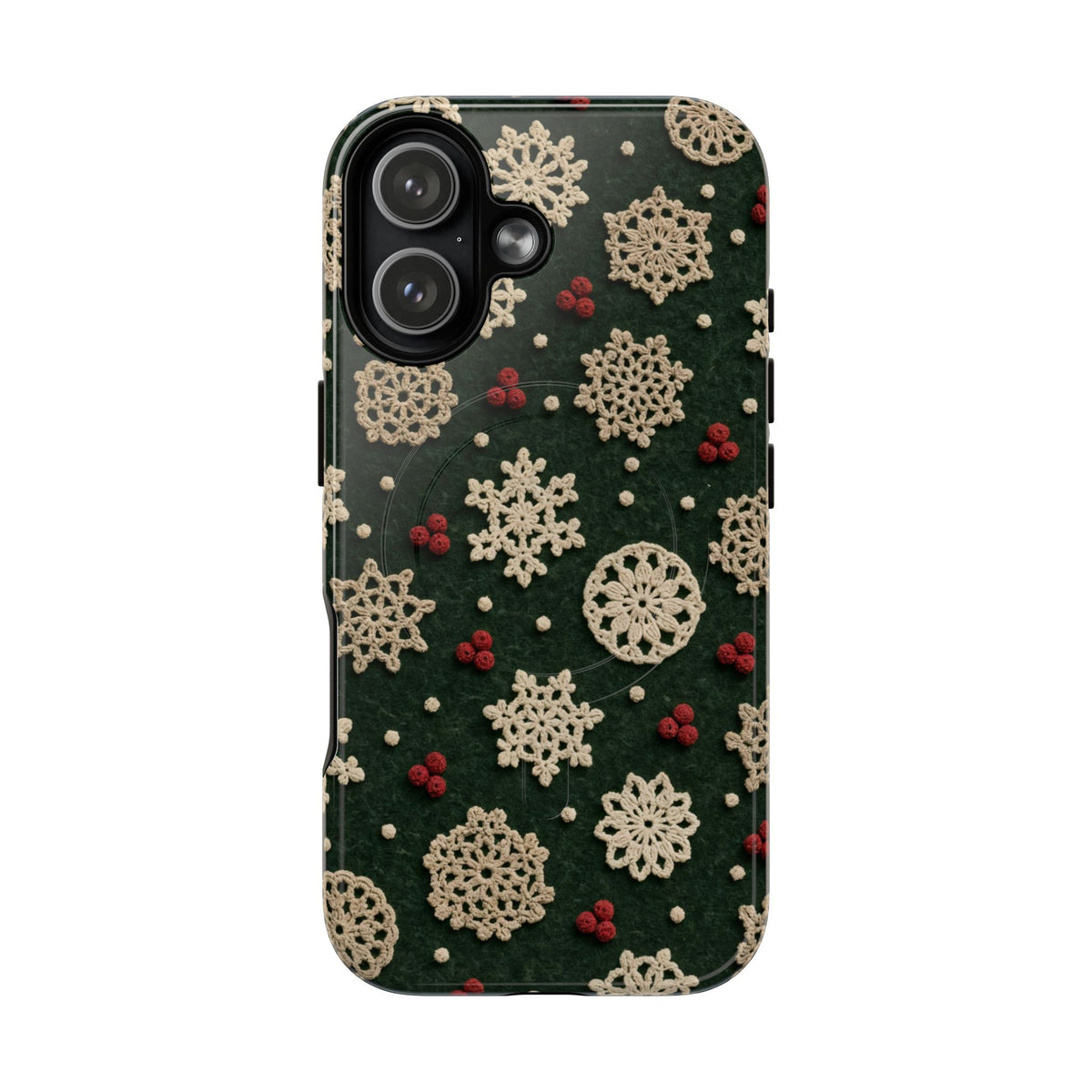 Crochet Snowflakes Magnetic Case