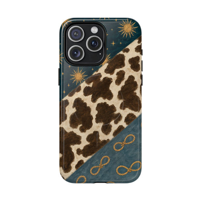 Sunburst Cowhide Swath Magnetic Case