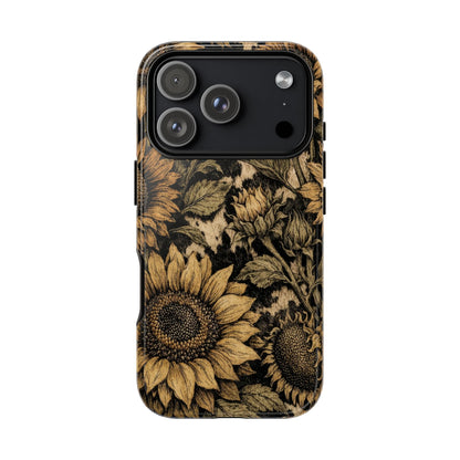 Cowhide Sunflowers Tough Case