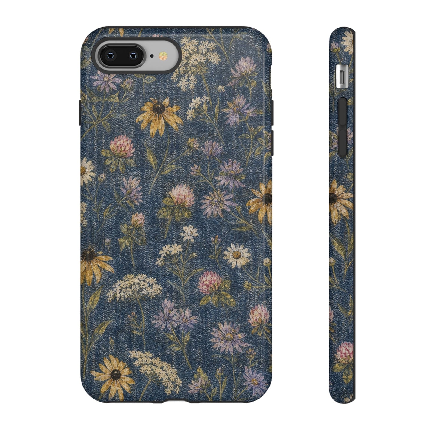 Denim Florals Tough Case
