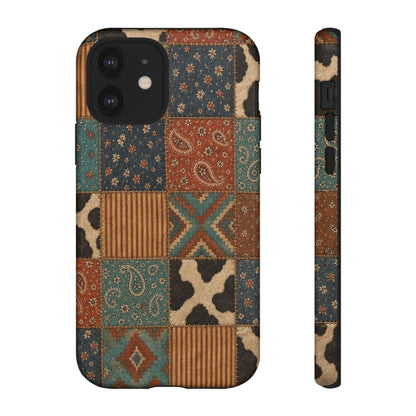 Turquoise Patchwork Tough Case
