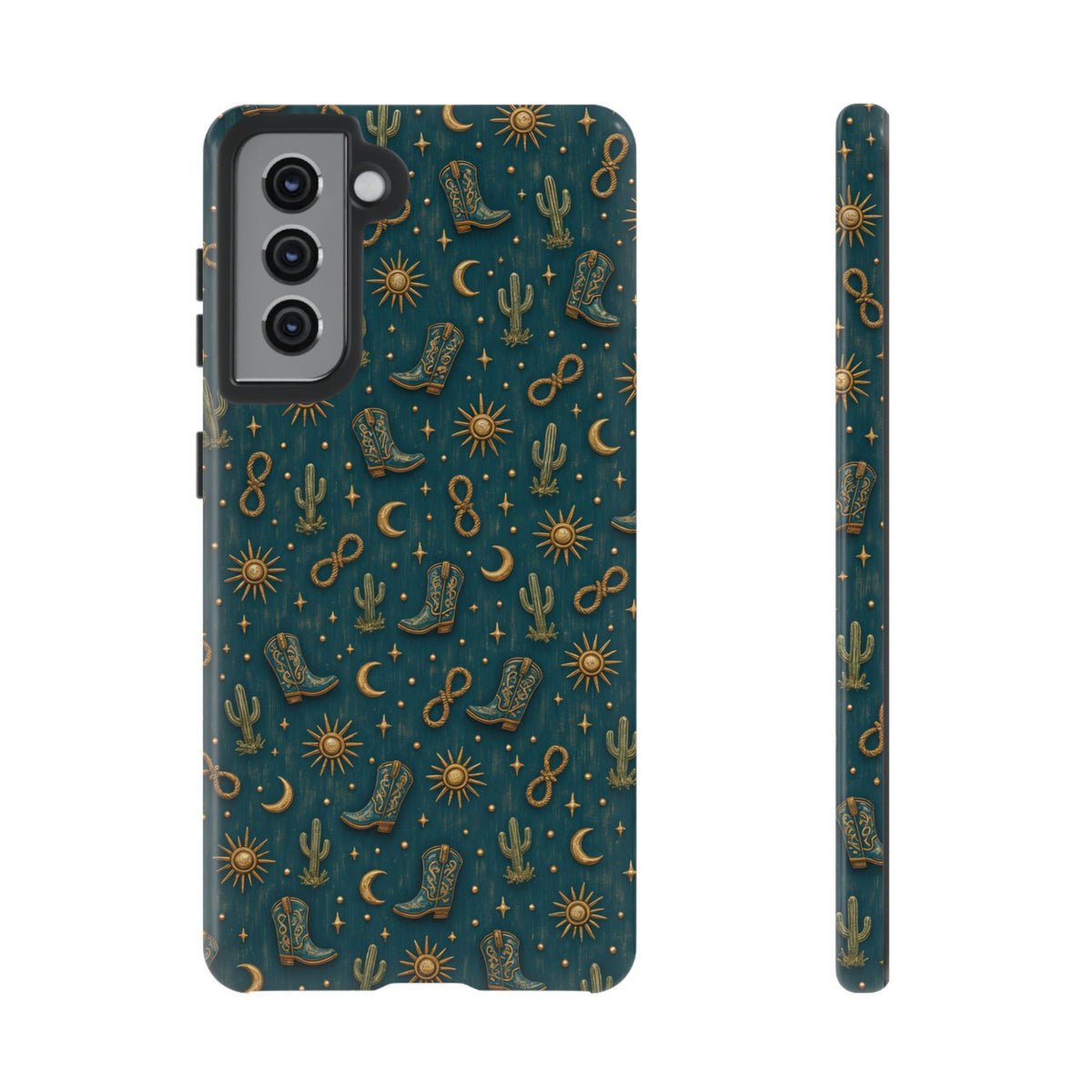 Teal Western Charms Tough Case