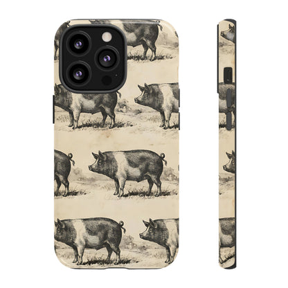 Vintage Pigs Tough Case