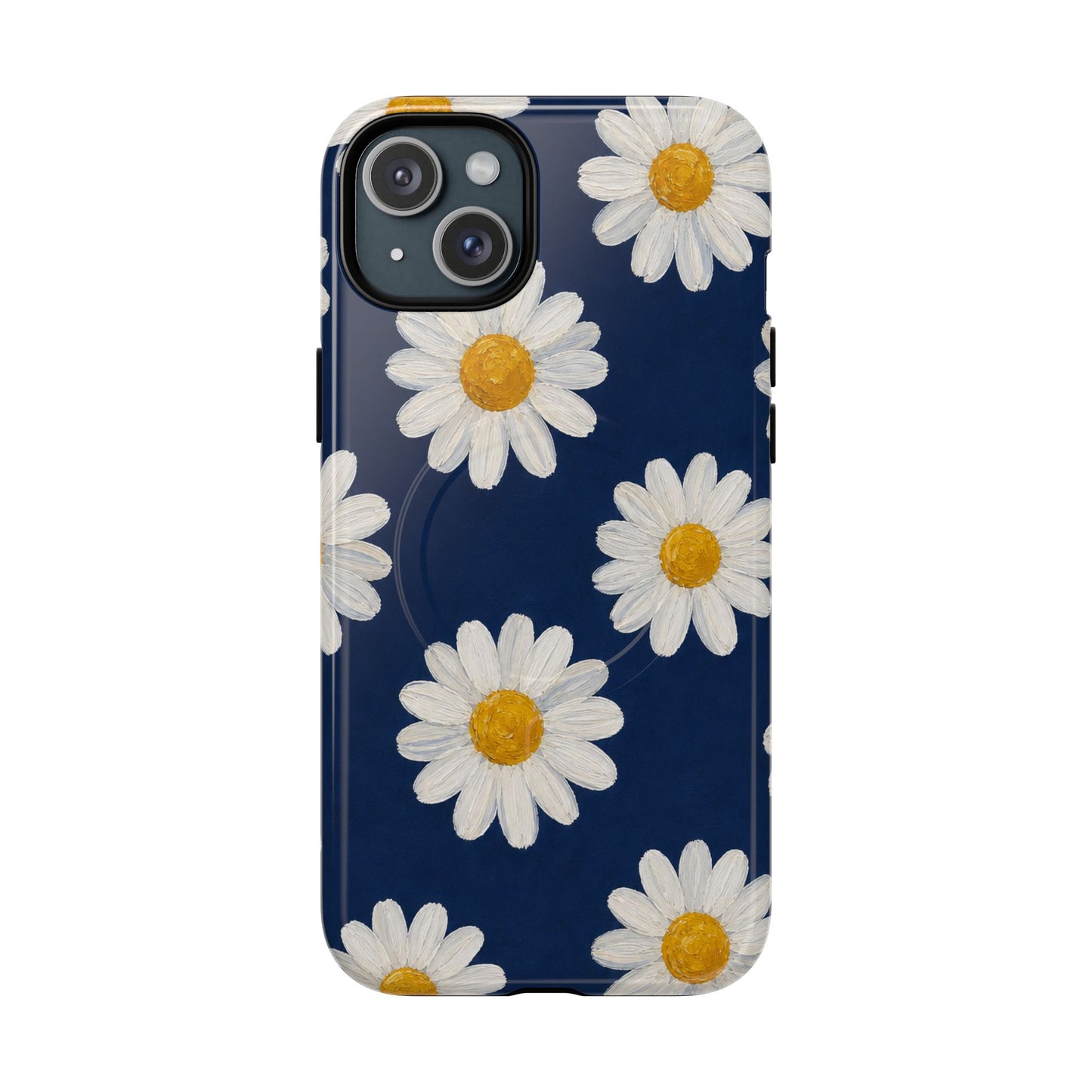 Navy Daisy Magnetic Case