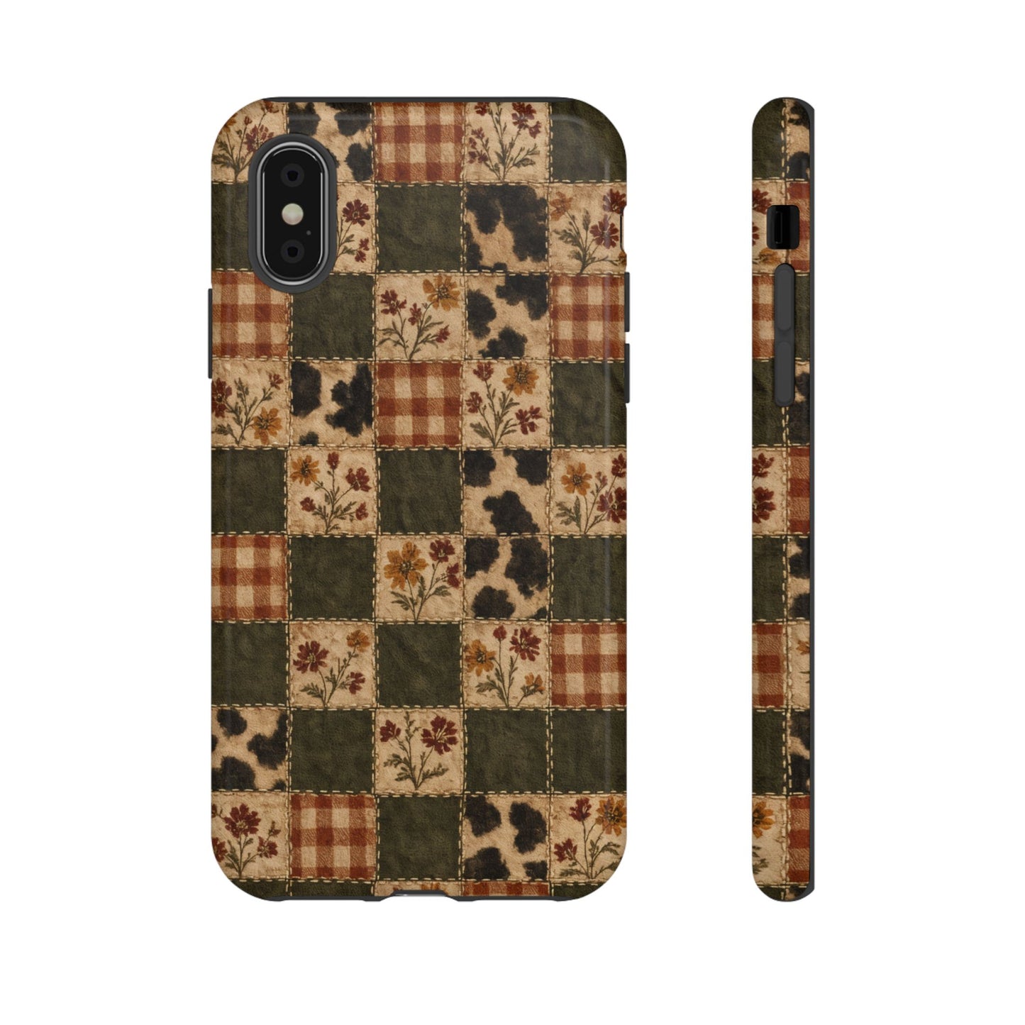 Autumn Plaid Patchwork Tough Case