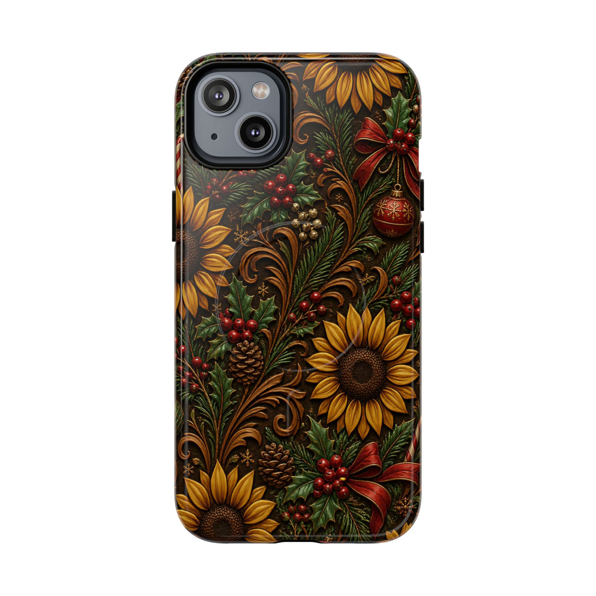 Christmas Sunflowers Magnetic Case