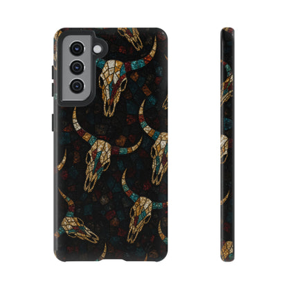 Stained Bull Skull Tough Case