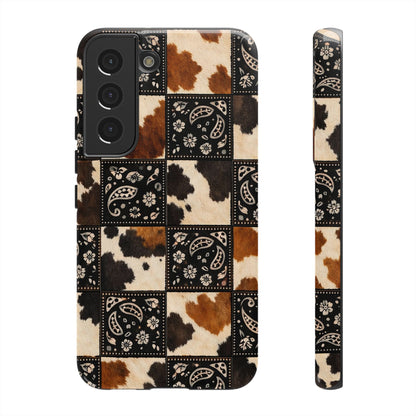 Cowhide Bandana Checkered Tough Case