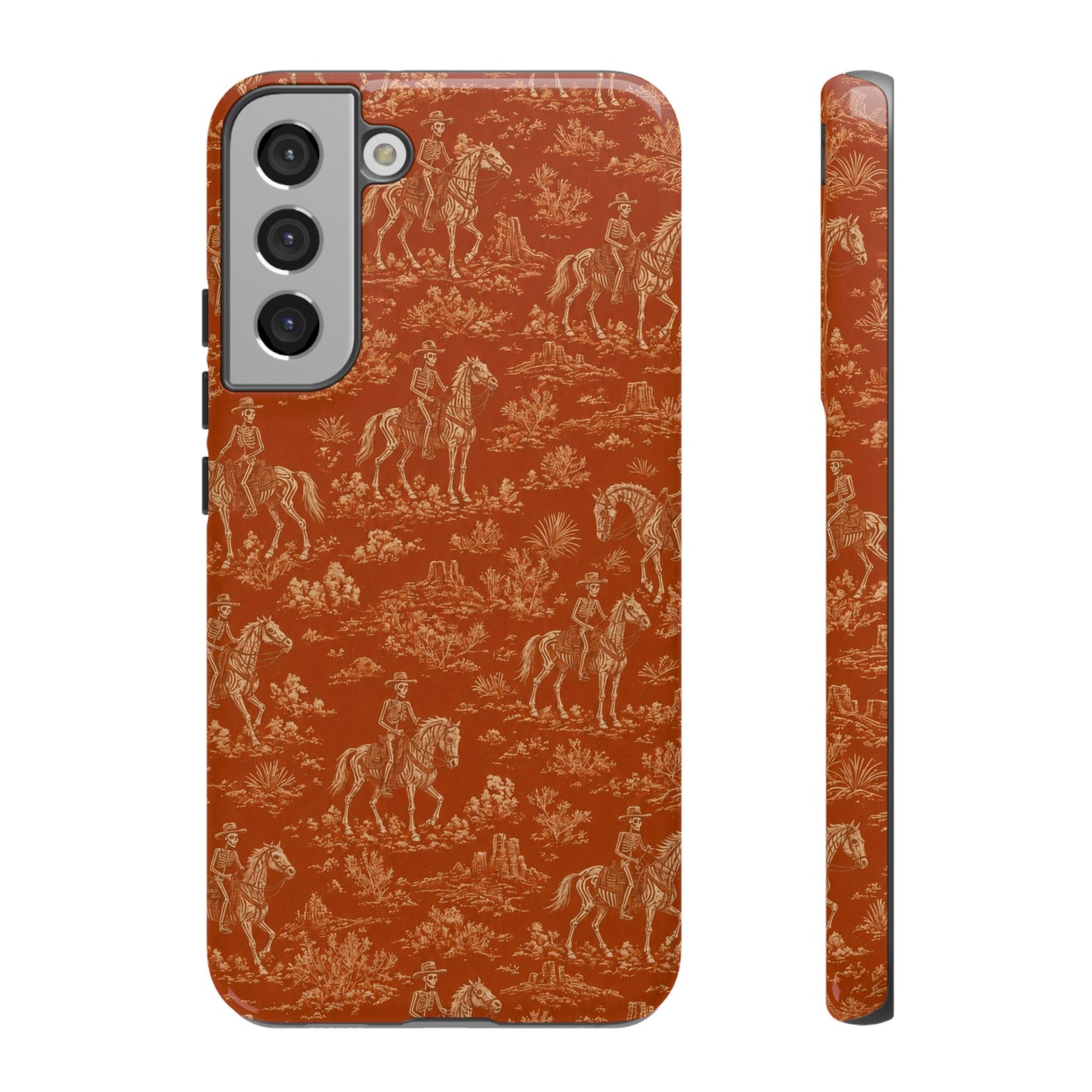 Cowboy Skeleton Toile Tough Case