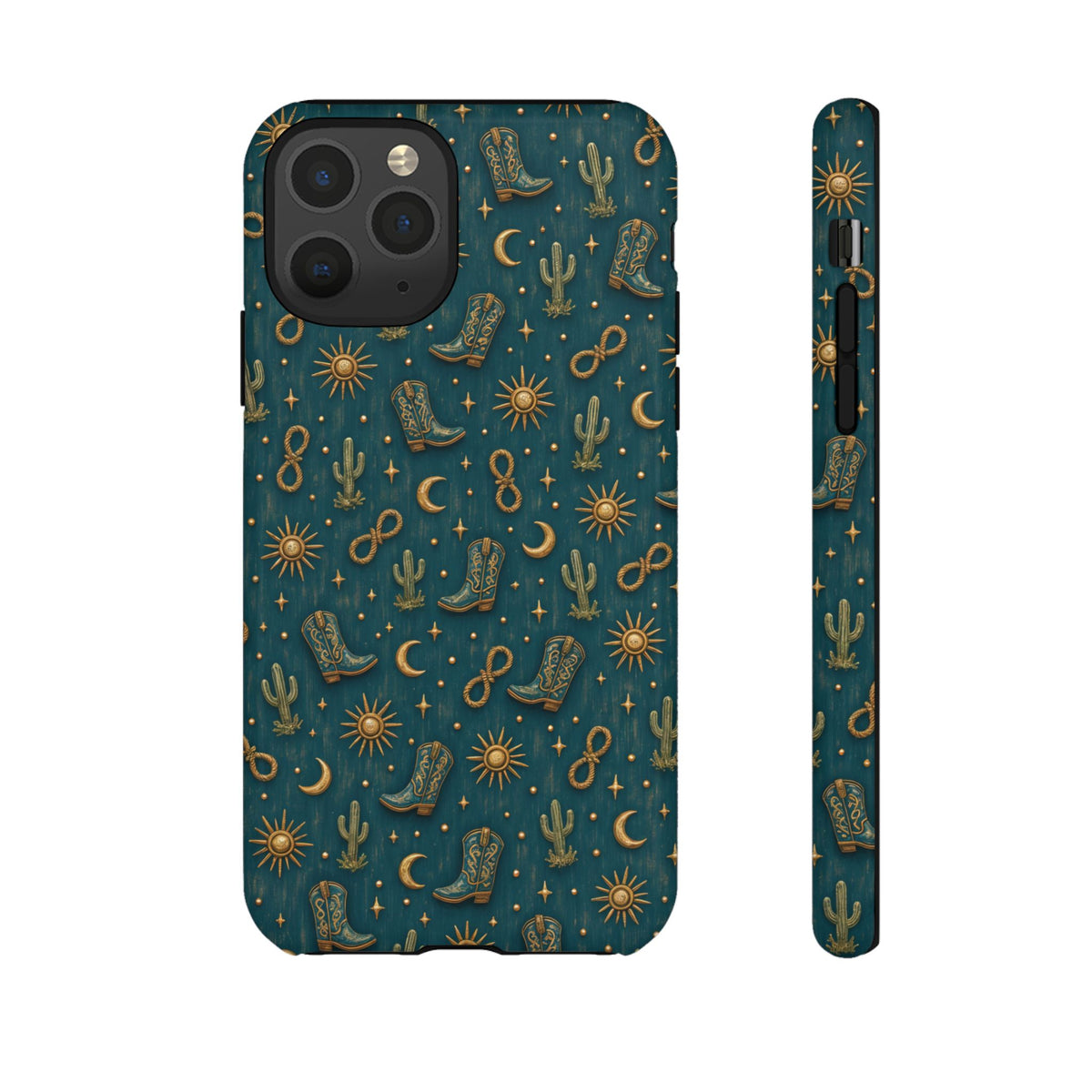 Teal Western Charms Tough Case