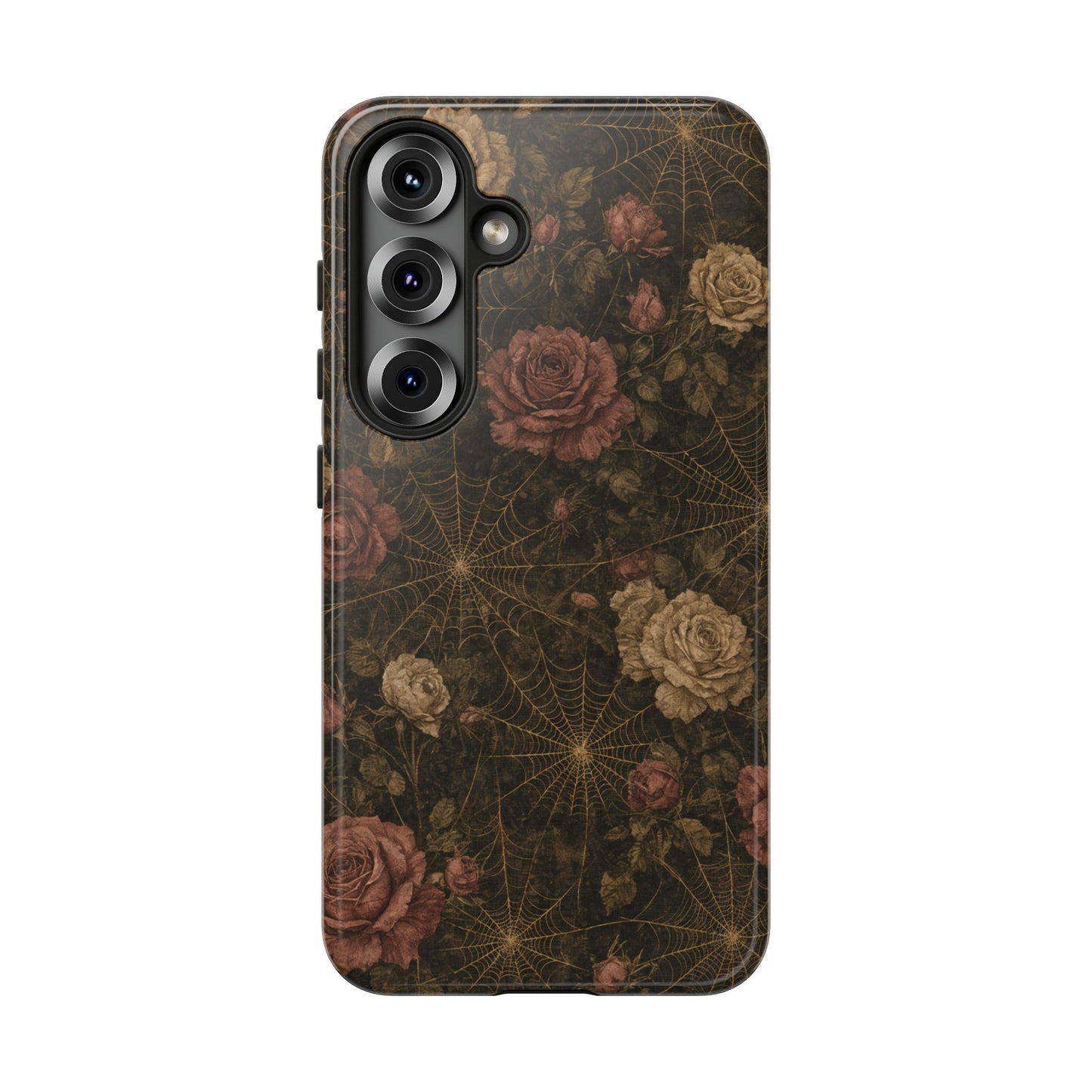 Spiderweb Rose Tough Case