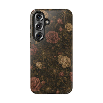 Spiderweb Rose Tough Case