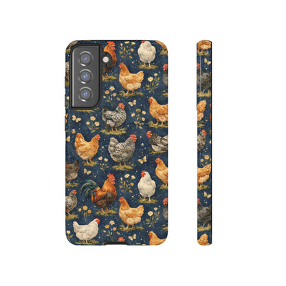 Indigo Chickens Tough Case
