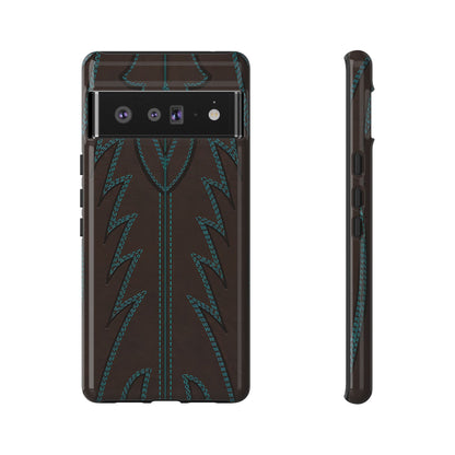 Boot Closeup Brown Turquoise Tough Case