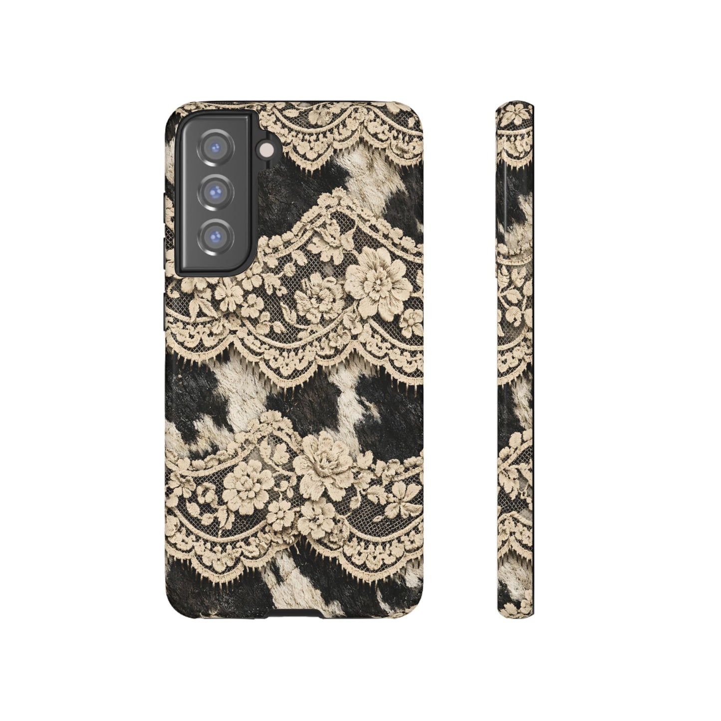 Cowhide Lace Tough Case
