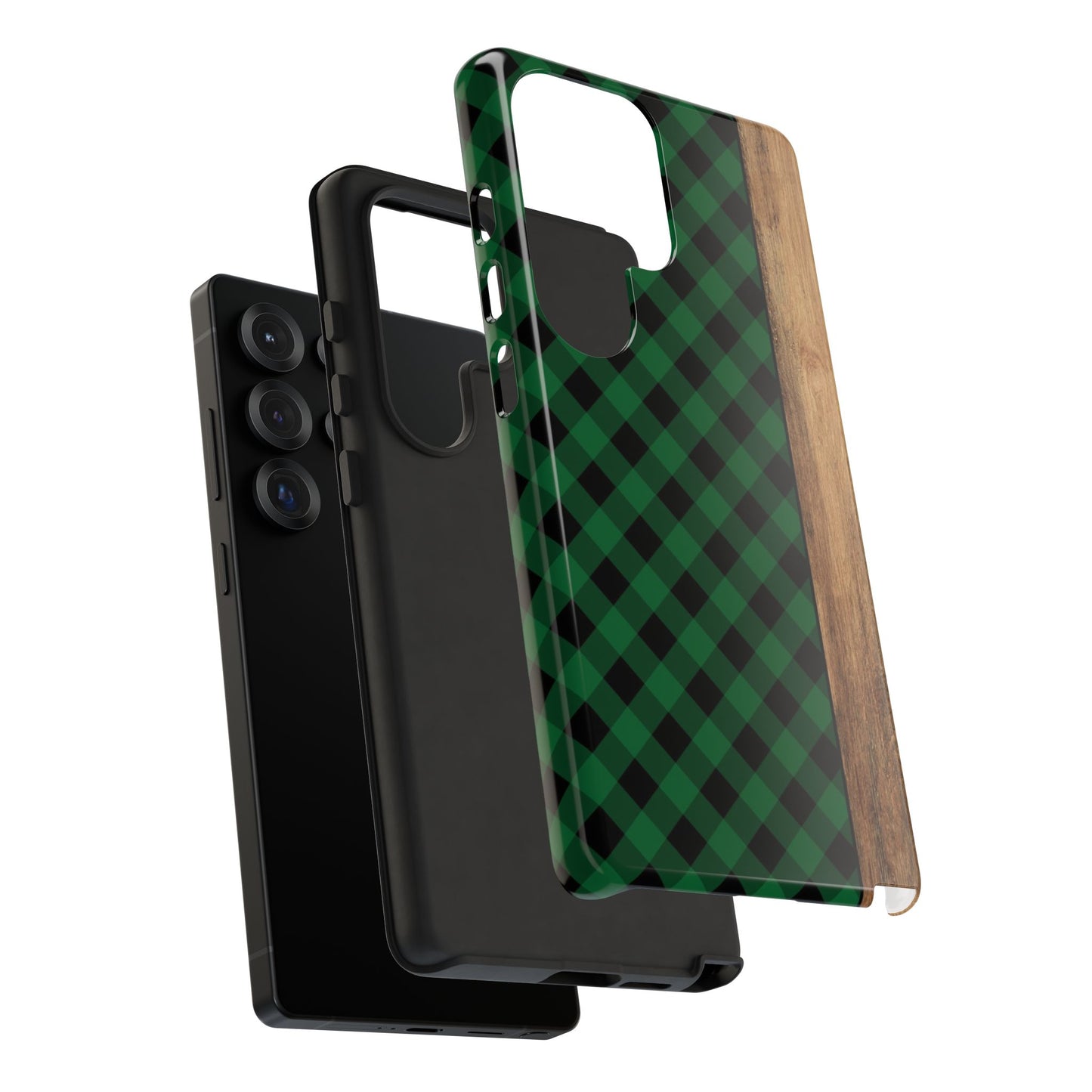 Green Plaid Tough Phone Case