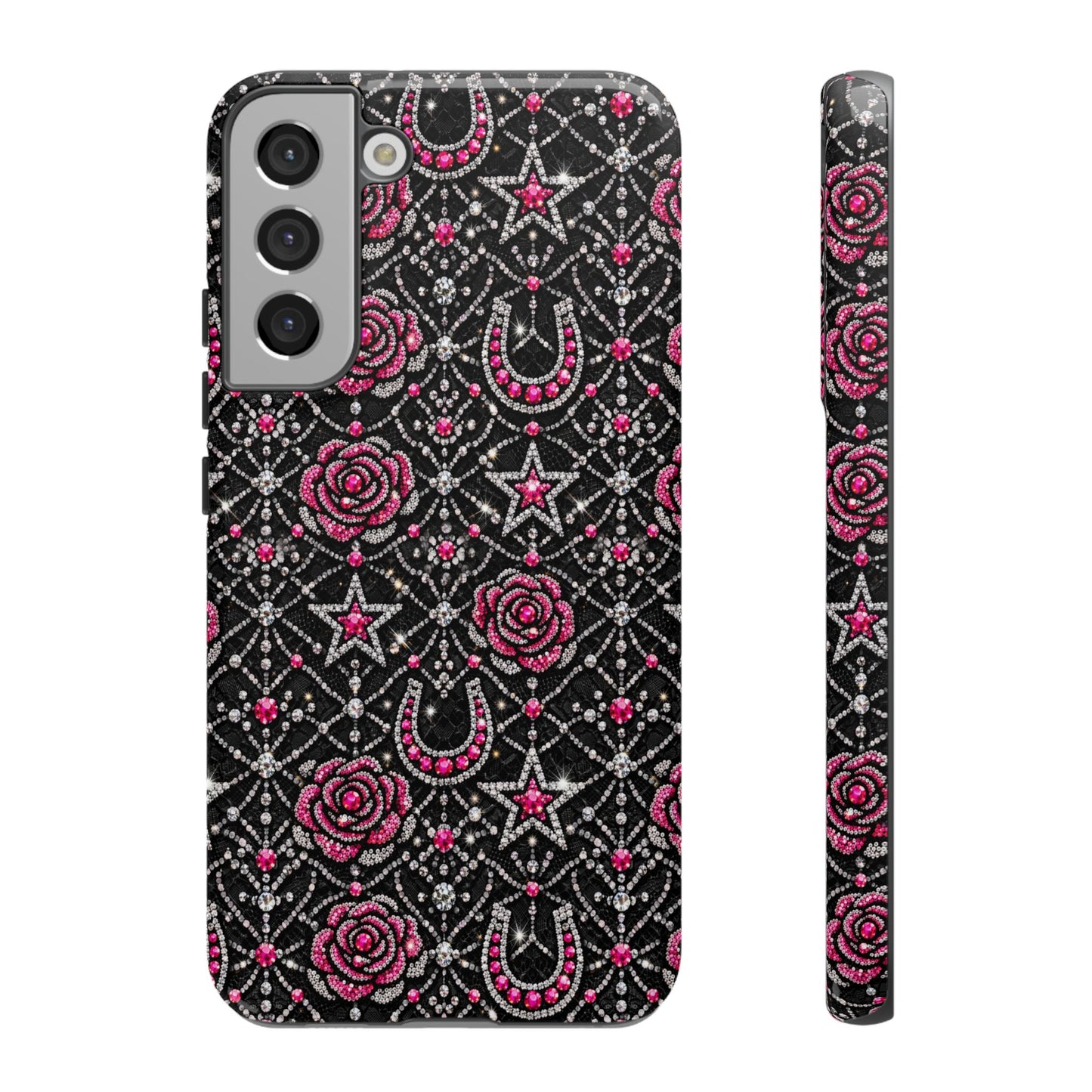 Rhinestone Rose Tough Case