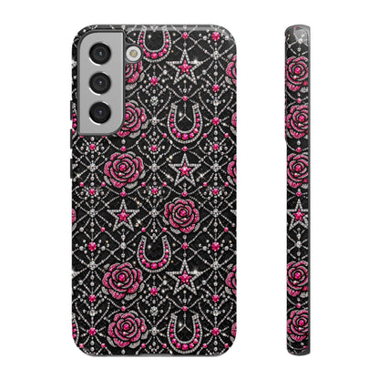 Rhinestone Rose Tough Case