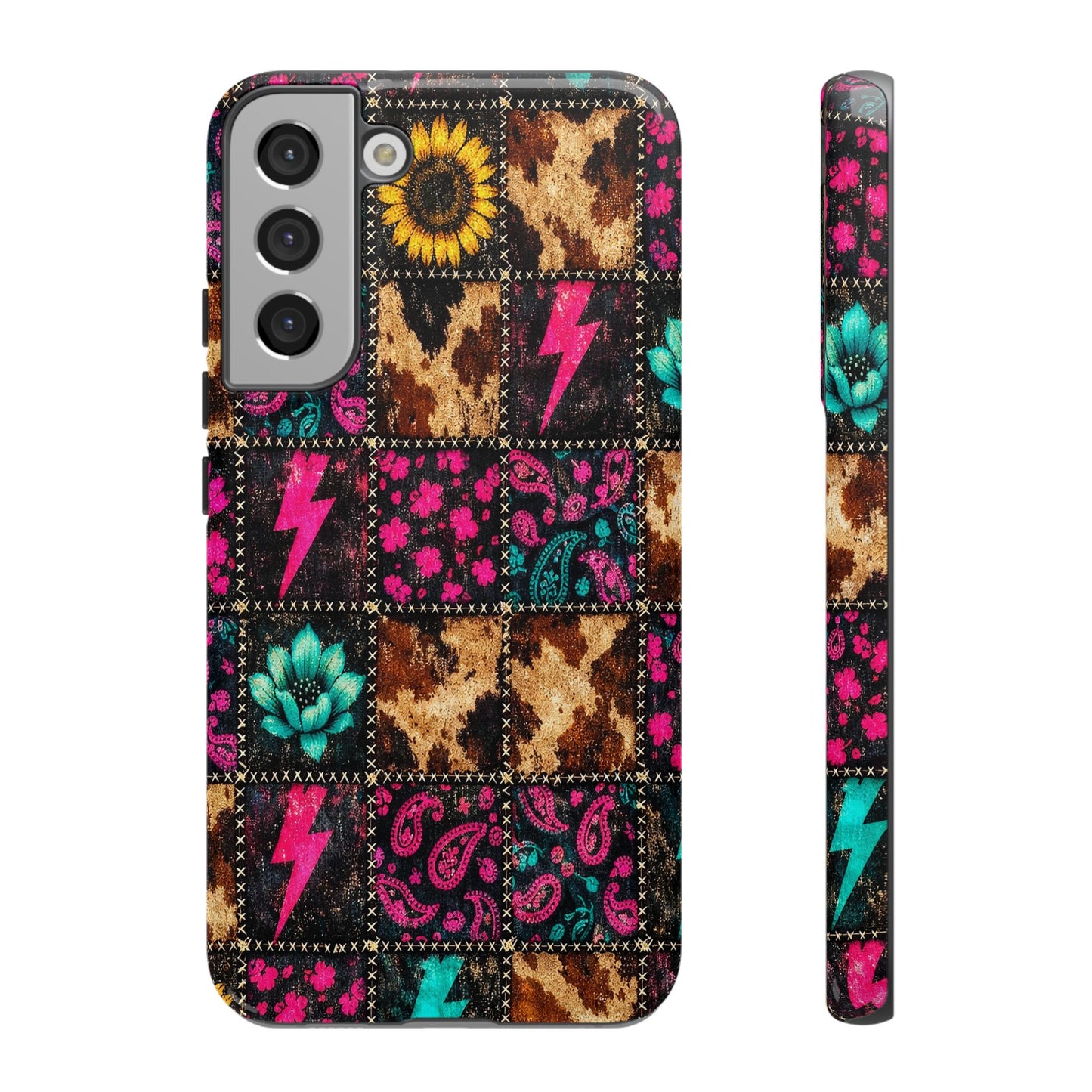 Neon Patchwork Tough Case