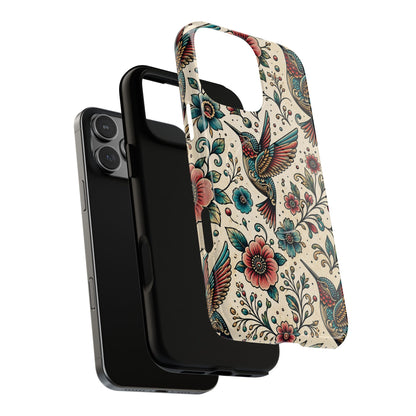 Retro Hummingbird Magnetic Case