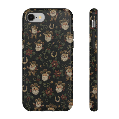 Stitched Cowboy Santa Tough Case
