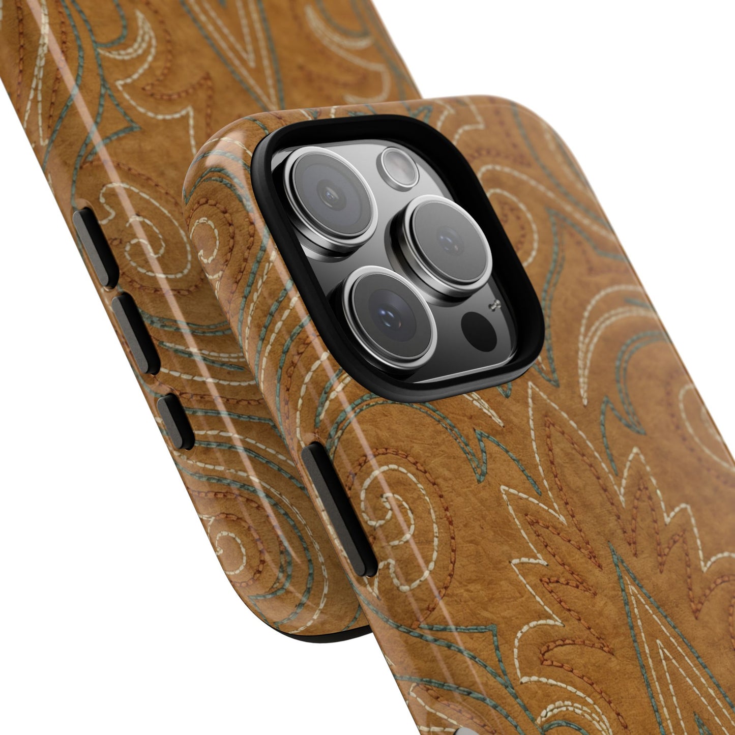 Boot Stitch Tan Tough Case