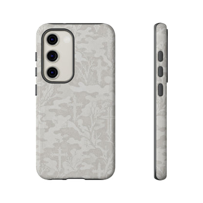 White Camo Cross Tough Case