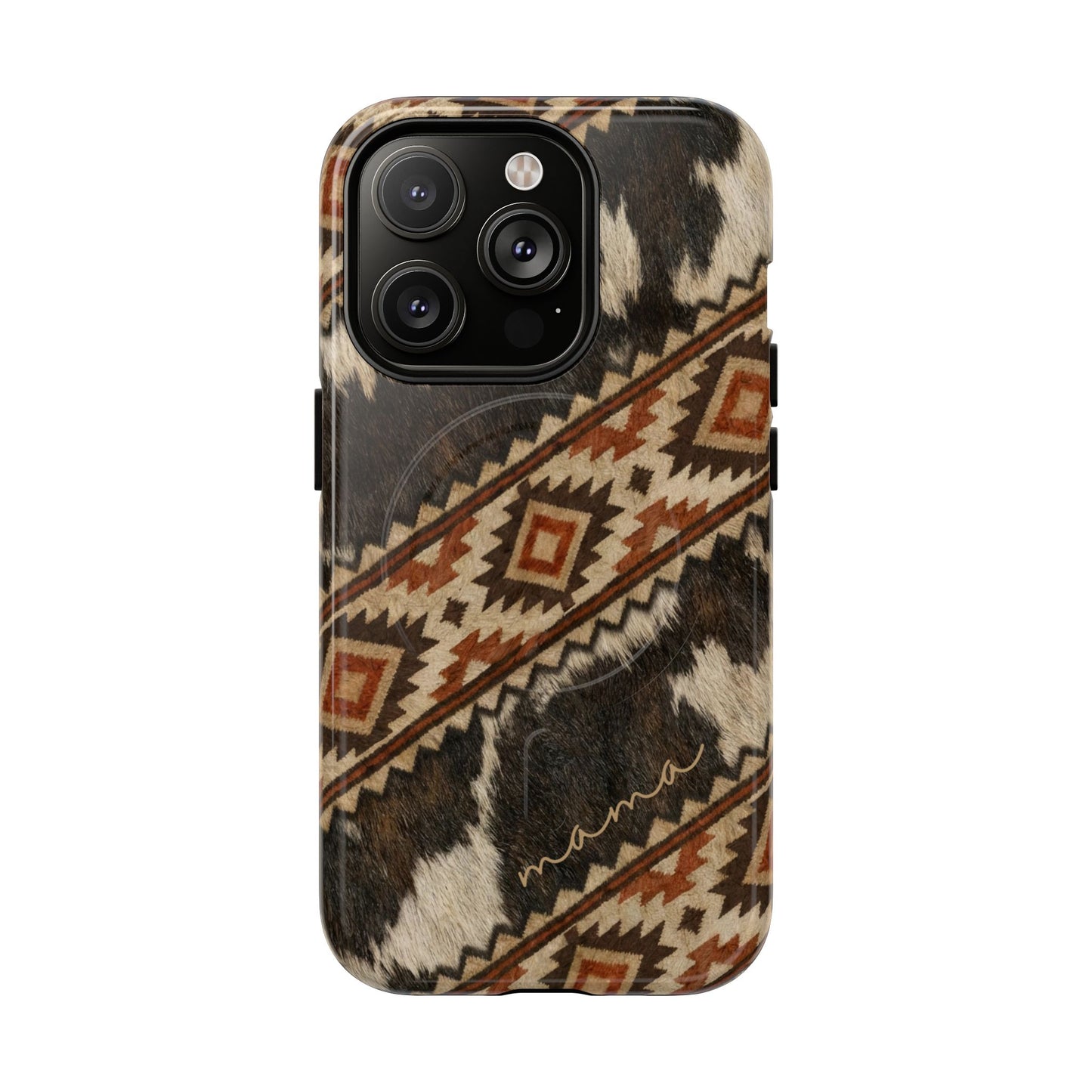 Cowhide Aztec Mama Magnetic Case