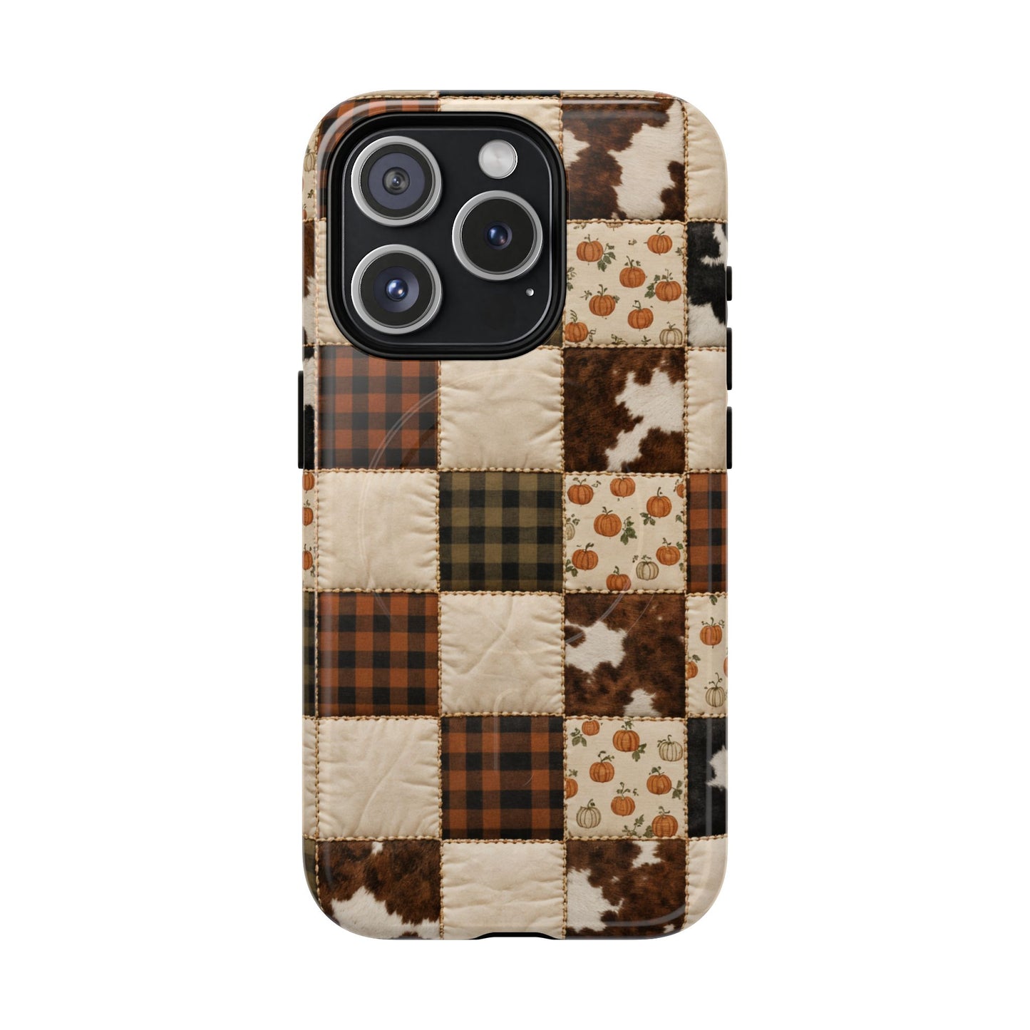 Cowhide Pumpkin Magnetic Case