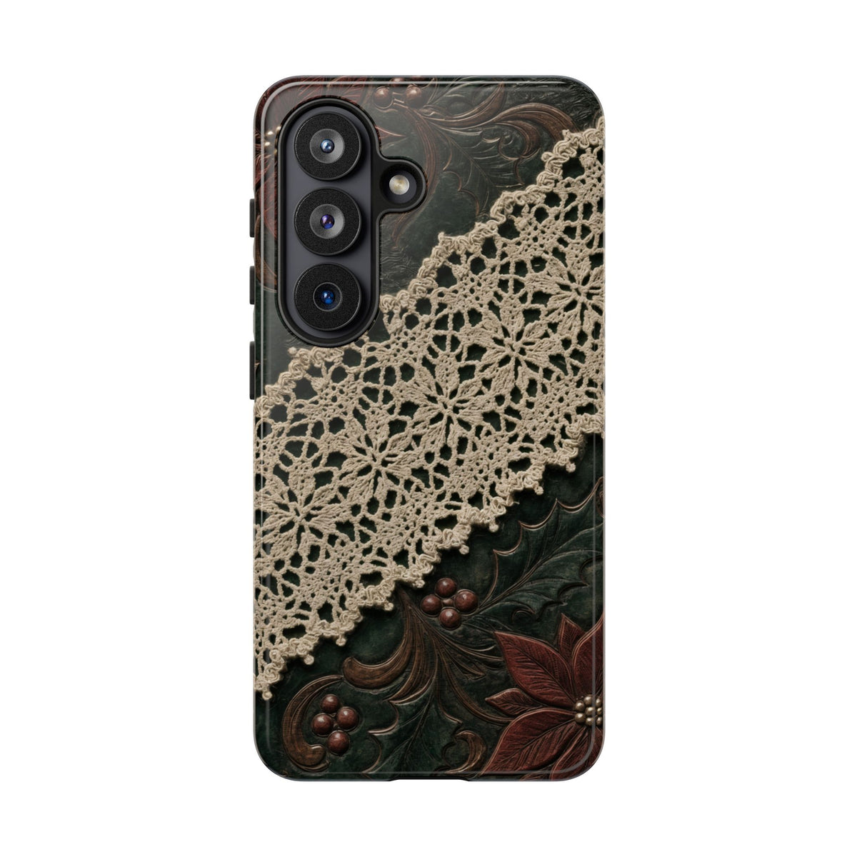Poinsettia Lace Tough Case