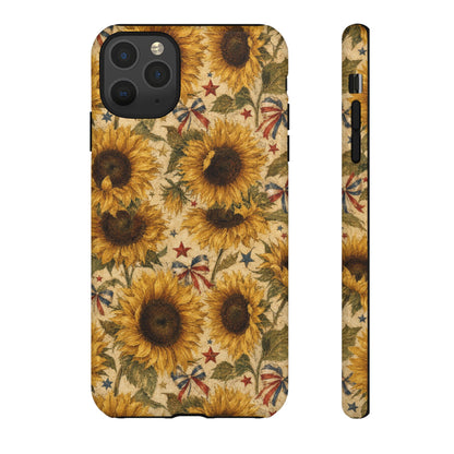 Patriotic Sunflowers Tough Case