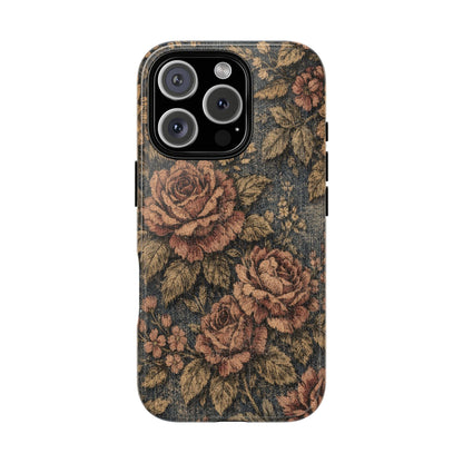 Denim Blooms Tough Case