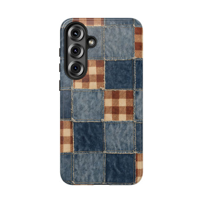 Denim Patchwork Tough Case