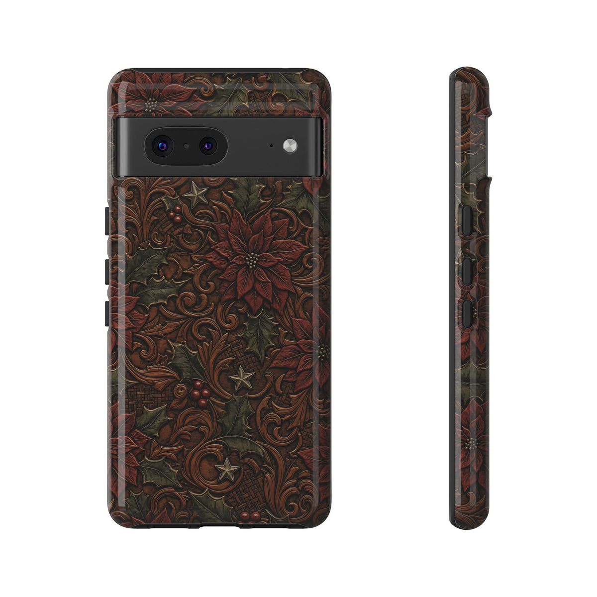Tooled Poinsettia Tough Case