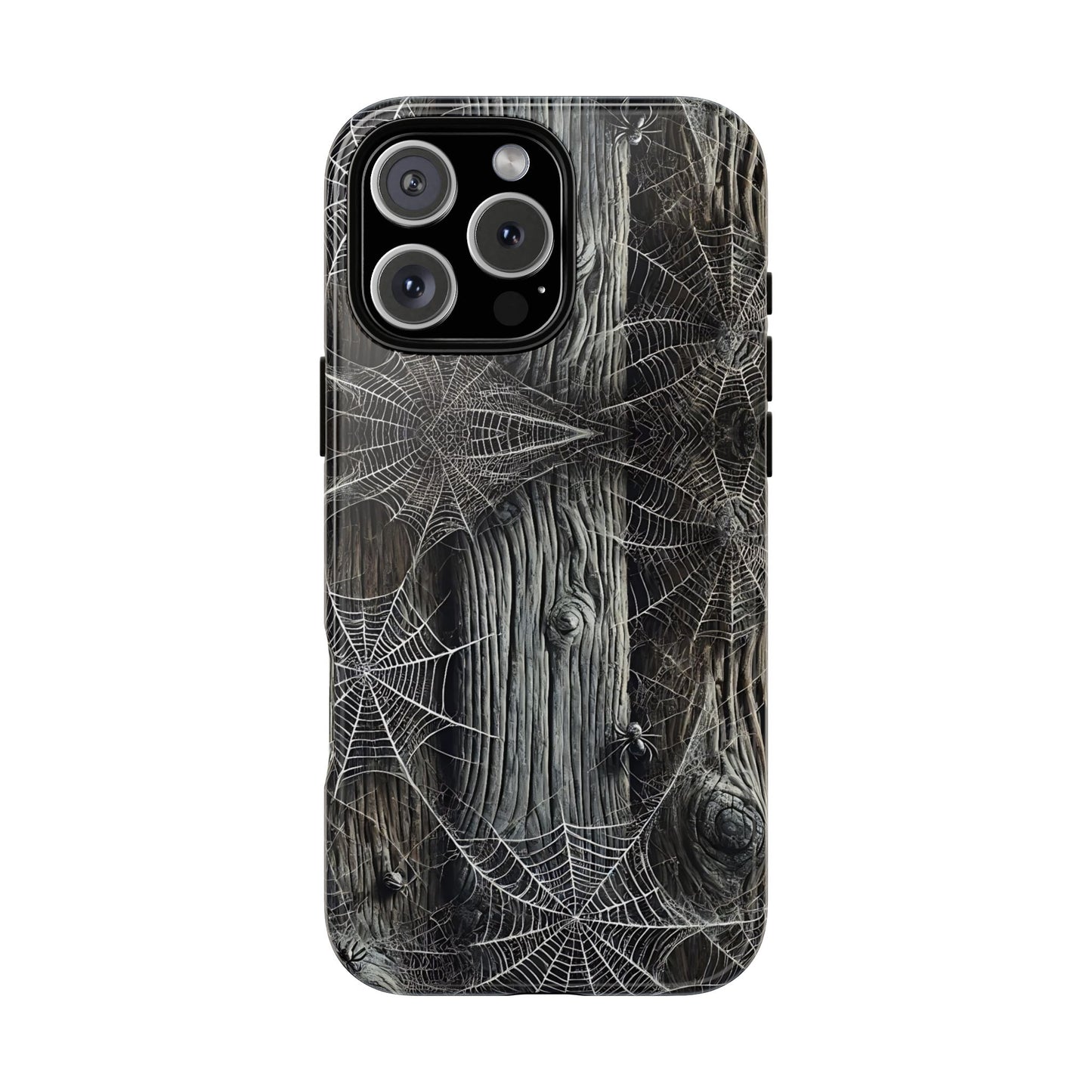 Spiderwebs Barnwood Tough Phone Case
