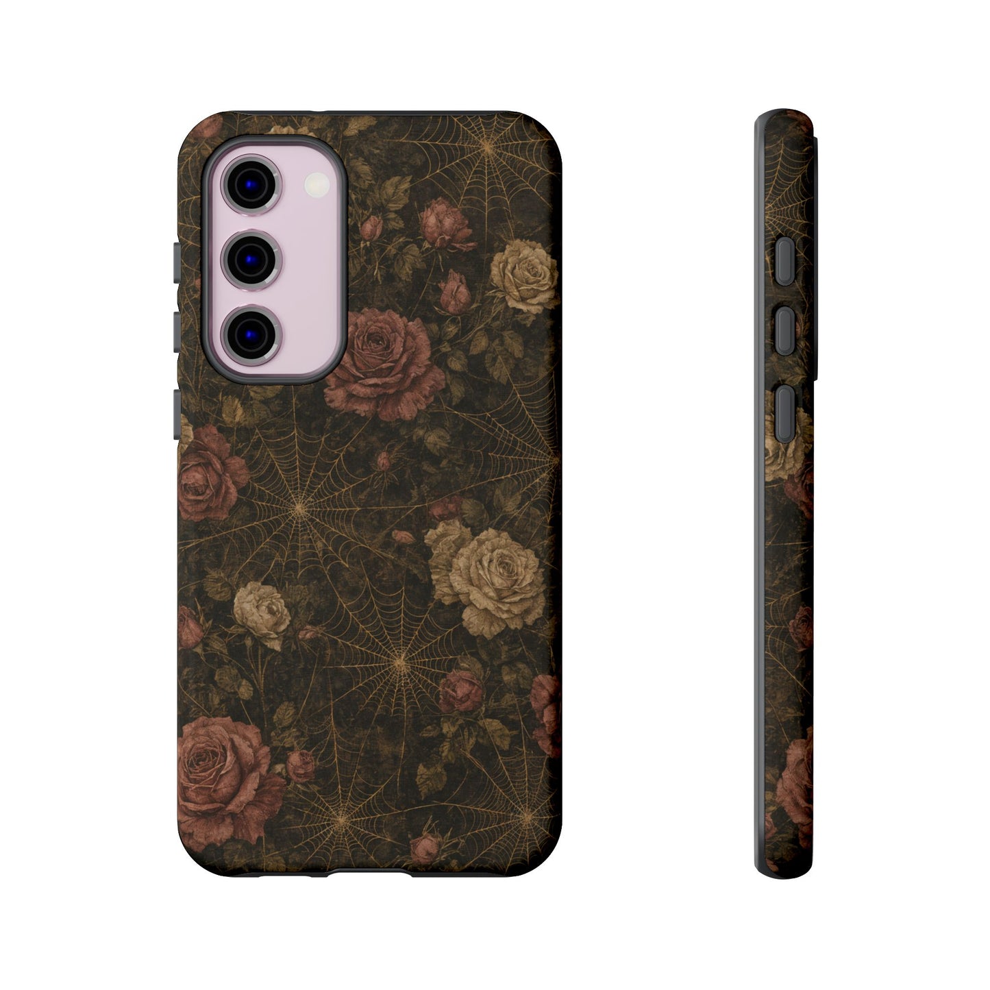 Spiderweb Rose Tough Case