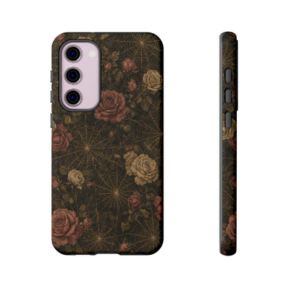 Spiderweb Rose Tough Case