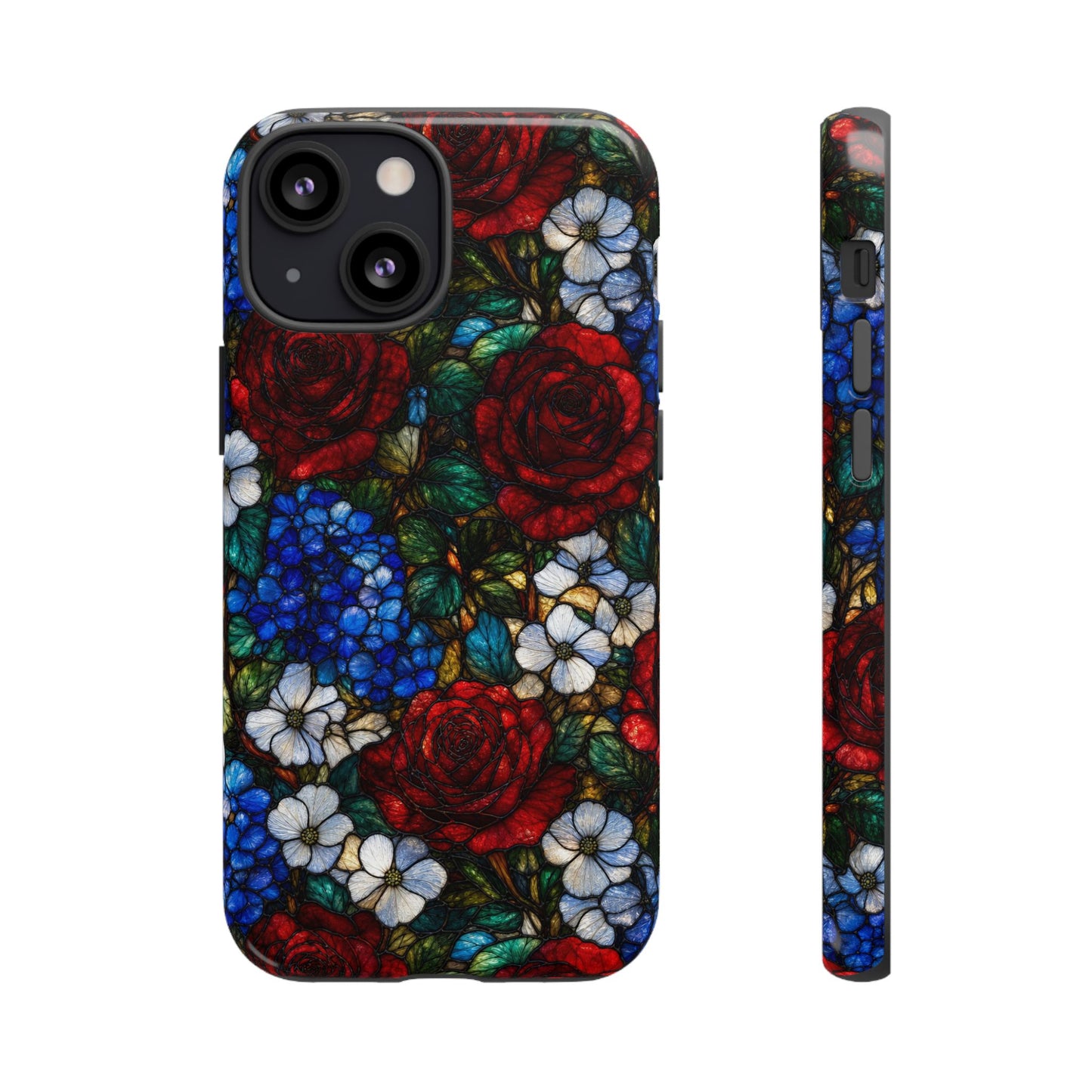 Patriotic Floral Glass Tough Case