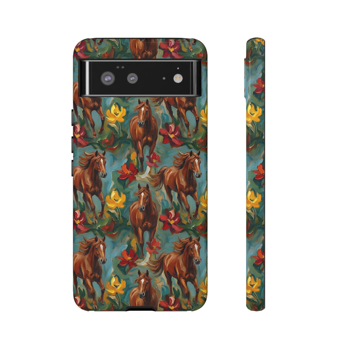 Oil Painted Horses Tough Case