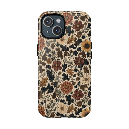 Autumn Cowhide Bloom Magnetic Case