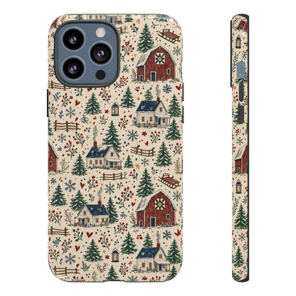 Snowy Farmstead Tough Case