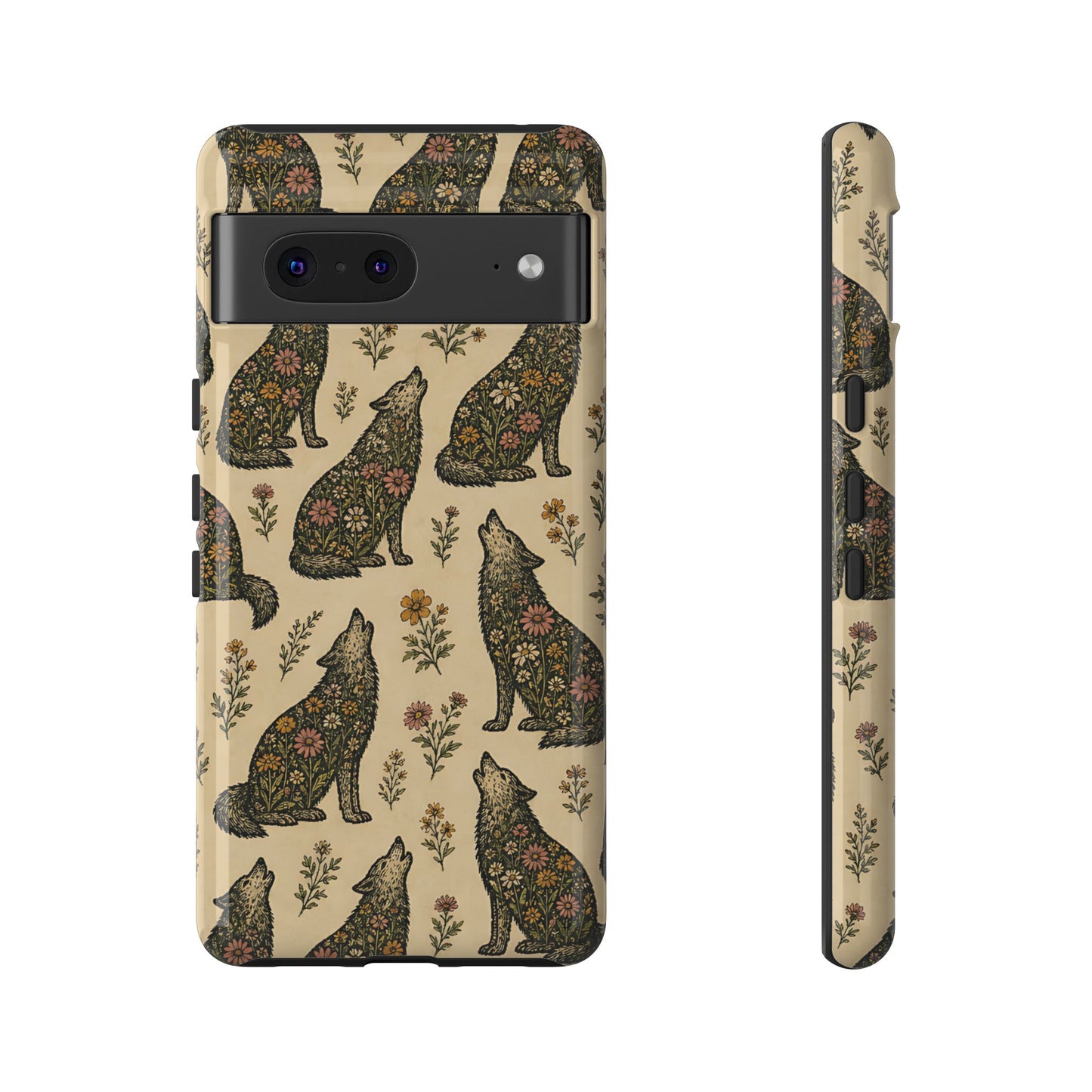 Floral Wolves Tough Case