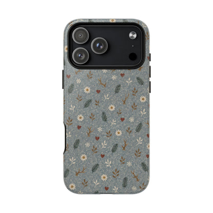 Antler Daisies Snow Magnetic Case