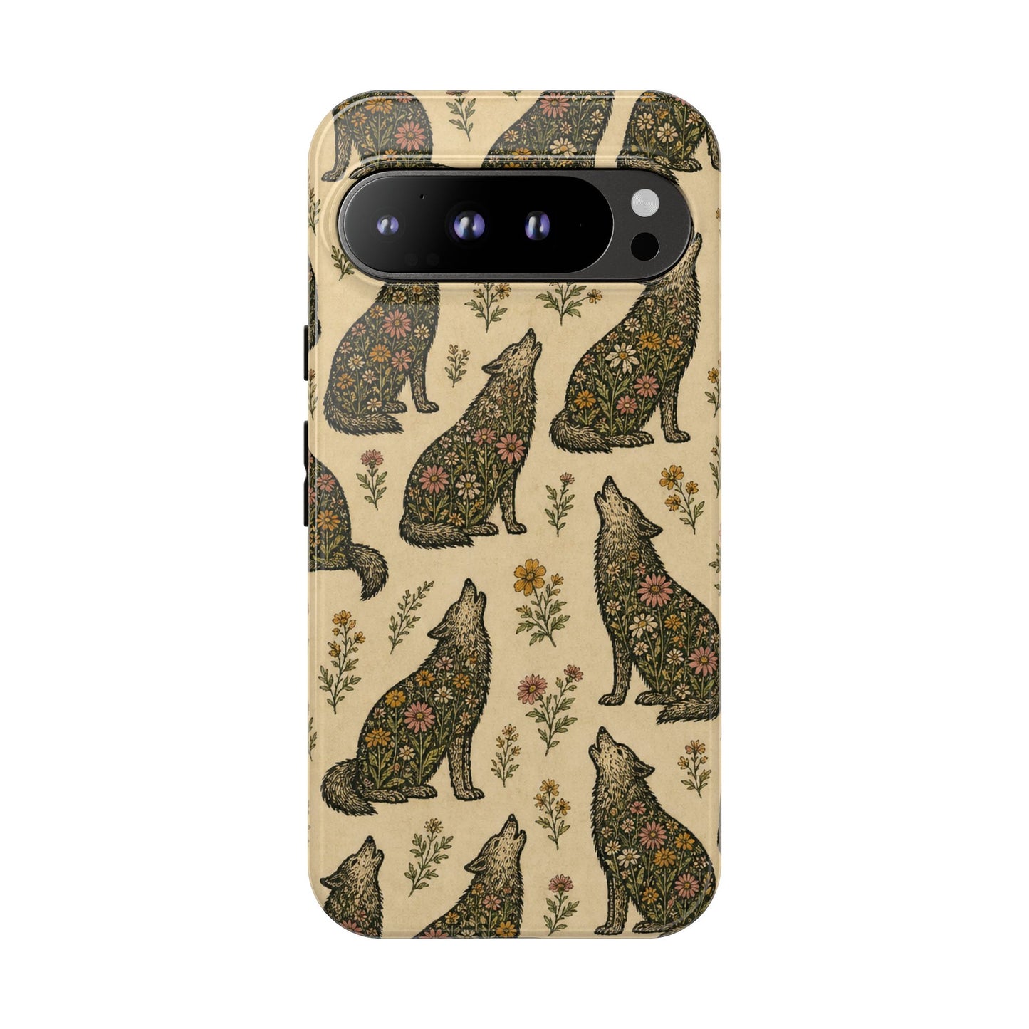 Floral Wolf Tough Case