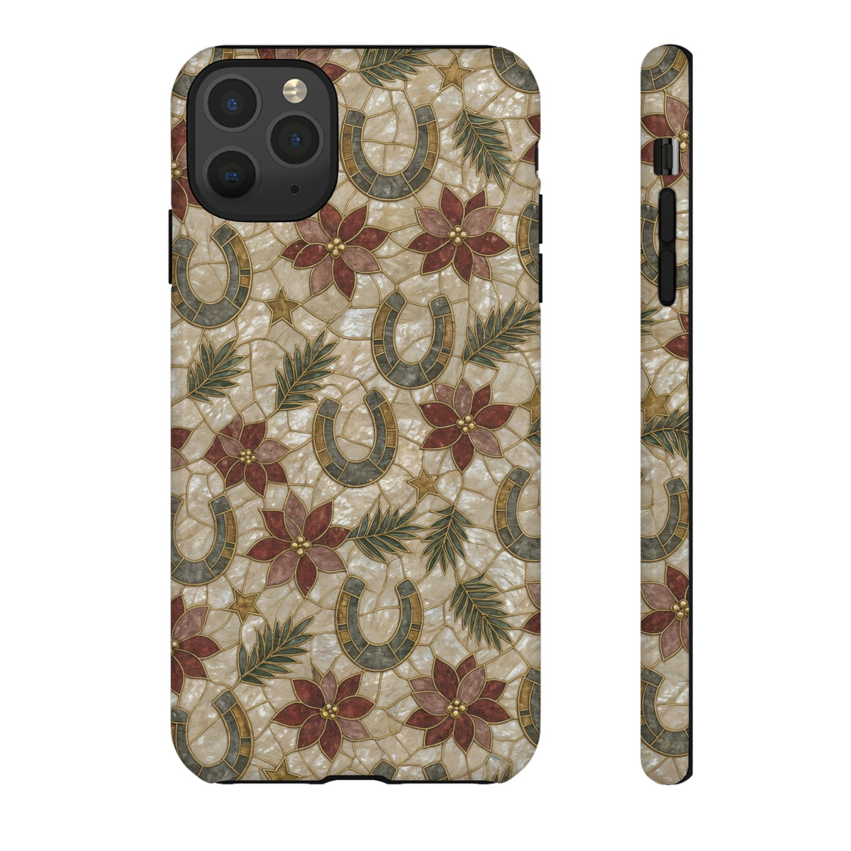 Pearl Horseshoe Poinsettia Tough Case